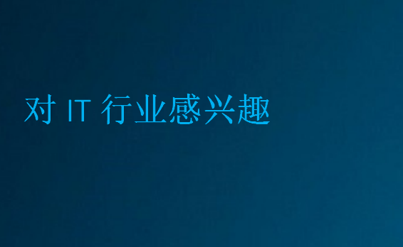 對IT行業感興趣