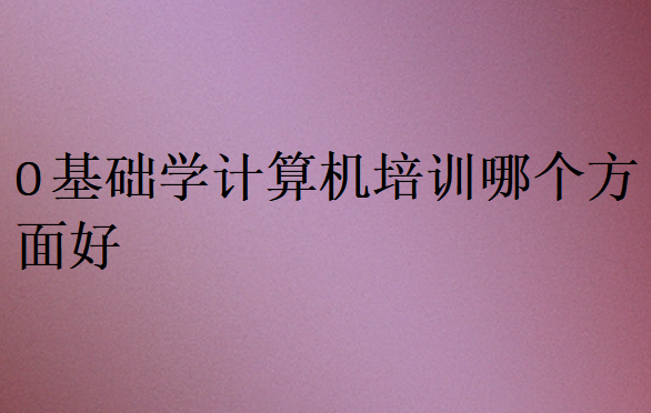 0基礎(chǔ)學(xué)計(jì)算機(jī)培訓(xùn)哪個(gè)方面好