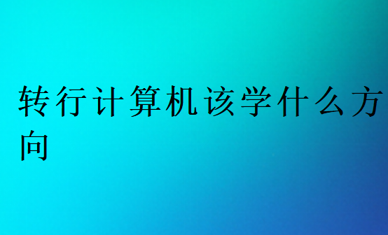 轉(zhuǎn)行計算機該學(xué)什么方向